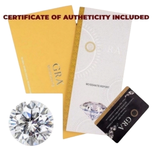 Certified 2ct. t.w. Moissanite Bridal Engagement Wedding Ring NEW - Picture 12 of 15